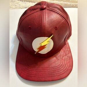 Dc Comics Originals The Flash Inspired SnapBack Adjustable Faux Leather